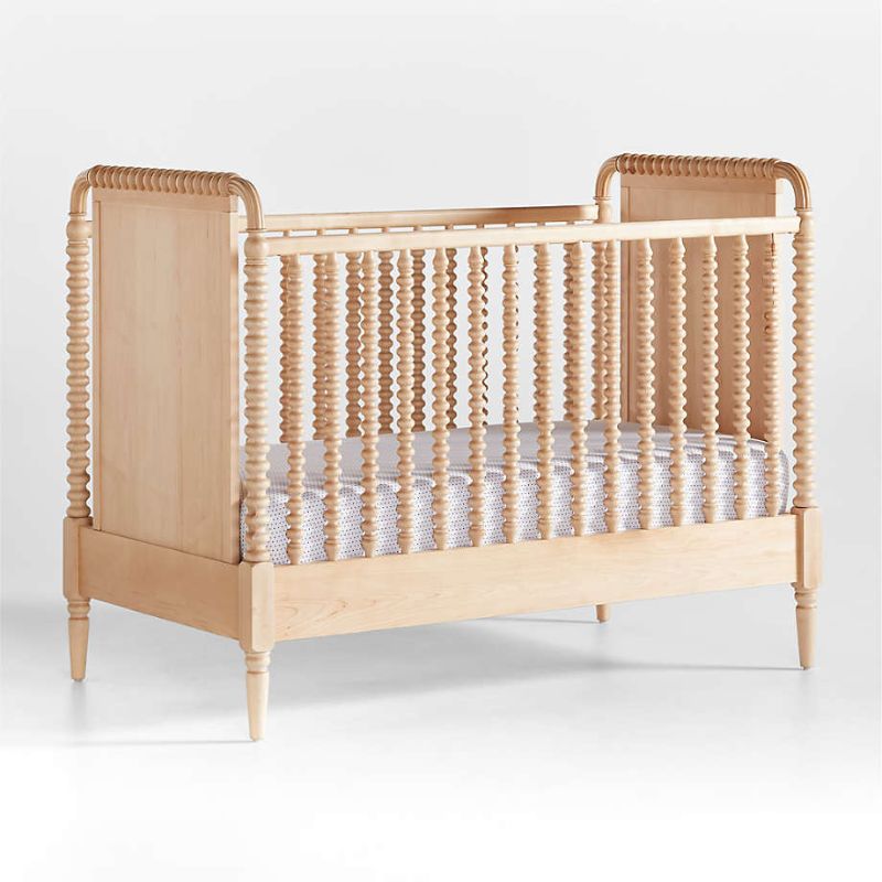 Crate&Barrell Jenny Lind Black Wood Spindle Convertible Baby Crib