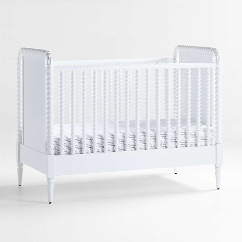 Crate&Barrell Jenny Lind Black Wood Spindle Convertible Baby Crib